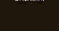 Desktop Screenshot of depriestperformancehorses.com